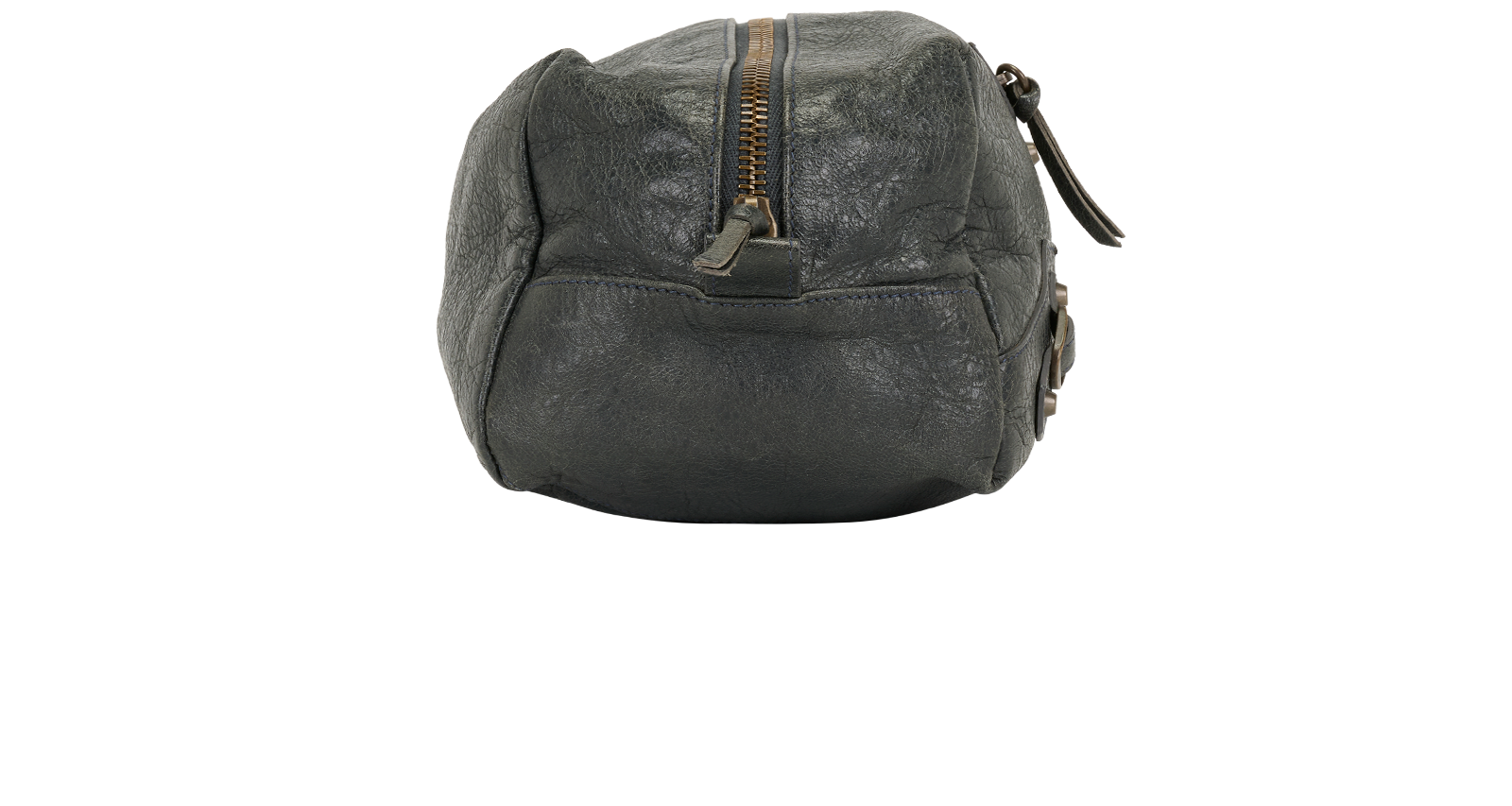 Balenciaga Le City Cosmetic Pouch Leather, &pound;320, Accessories, Grey, Leather, Side view